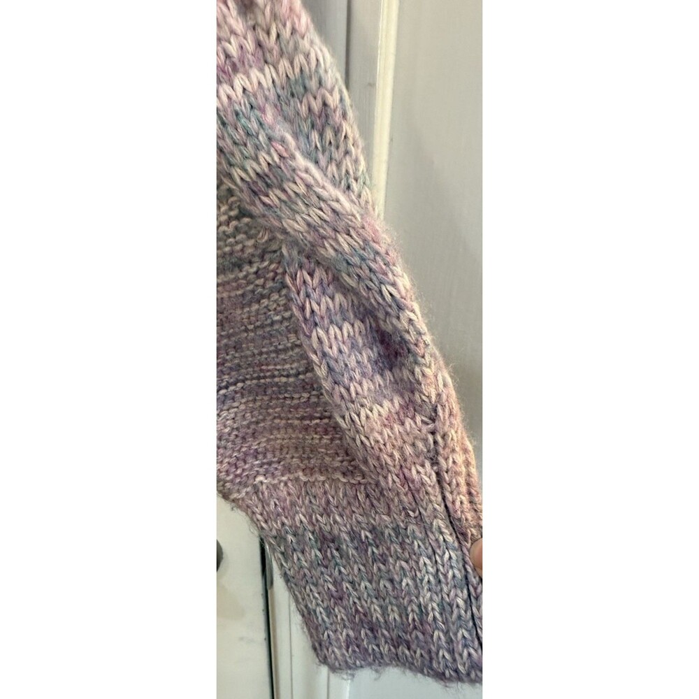 Maeve Anthropologie Rachel Textured Knit Mock Neck Sweater Lavender Women Medium - Picture 6 of 8